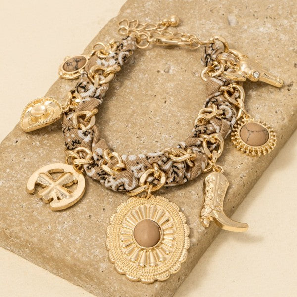 Scarf Charm Bracelet
