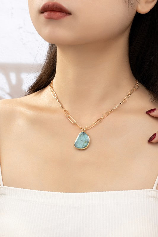 Blue Pendant Necklace