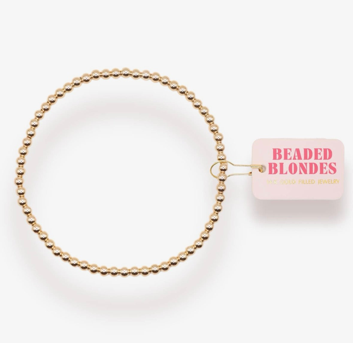 Beaded Blondes-3mm Gold Bracelet
