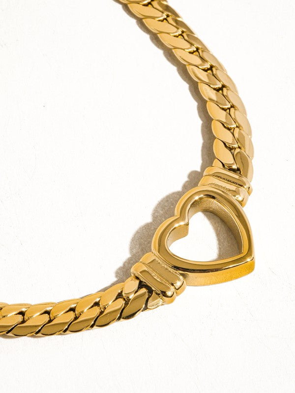 Heart Snake Necklace
