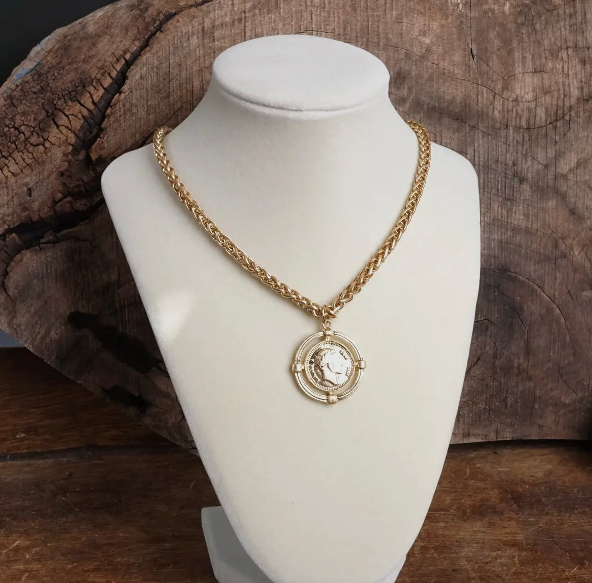 Framed Coin Necklace