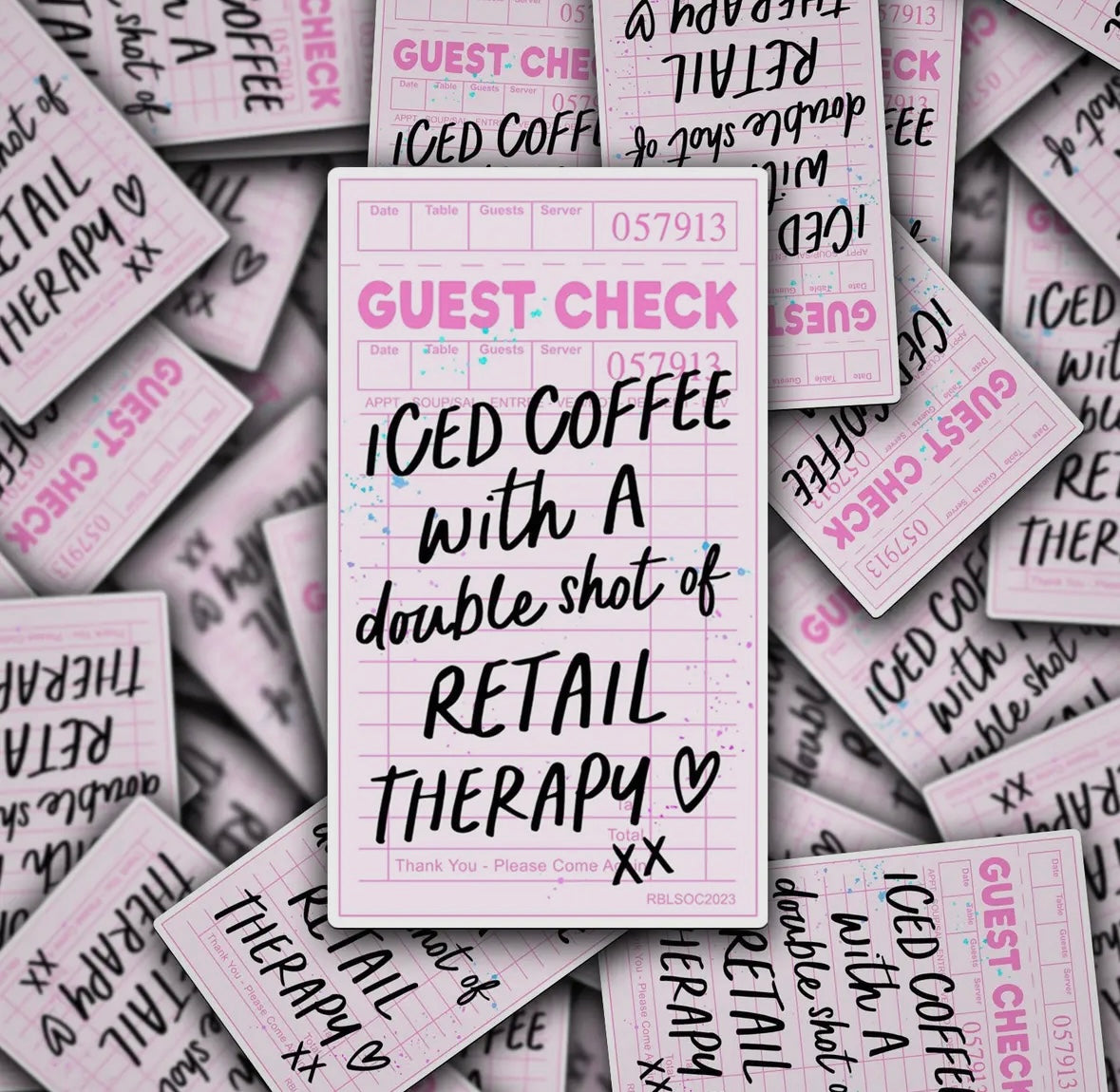 Double Shot of Retail Sticker