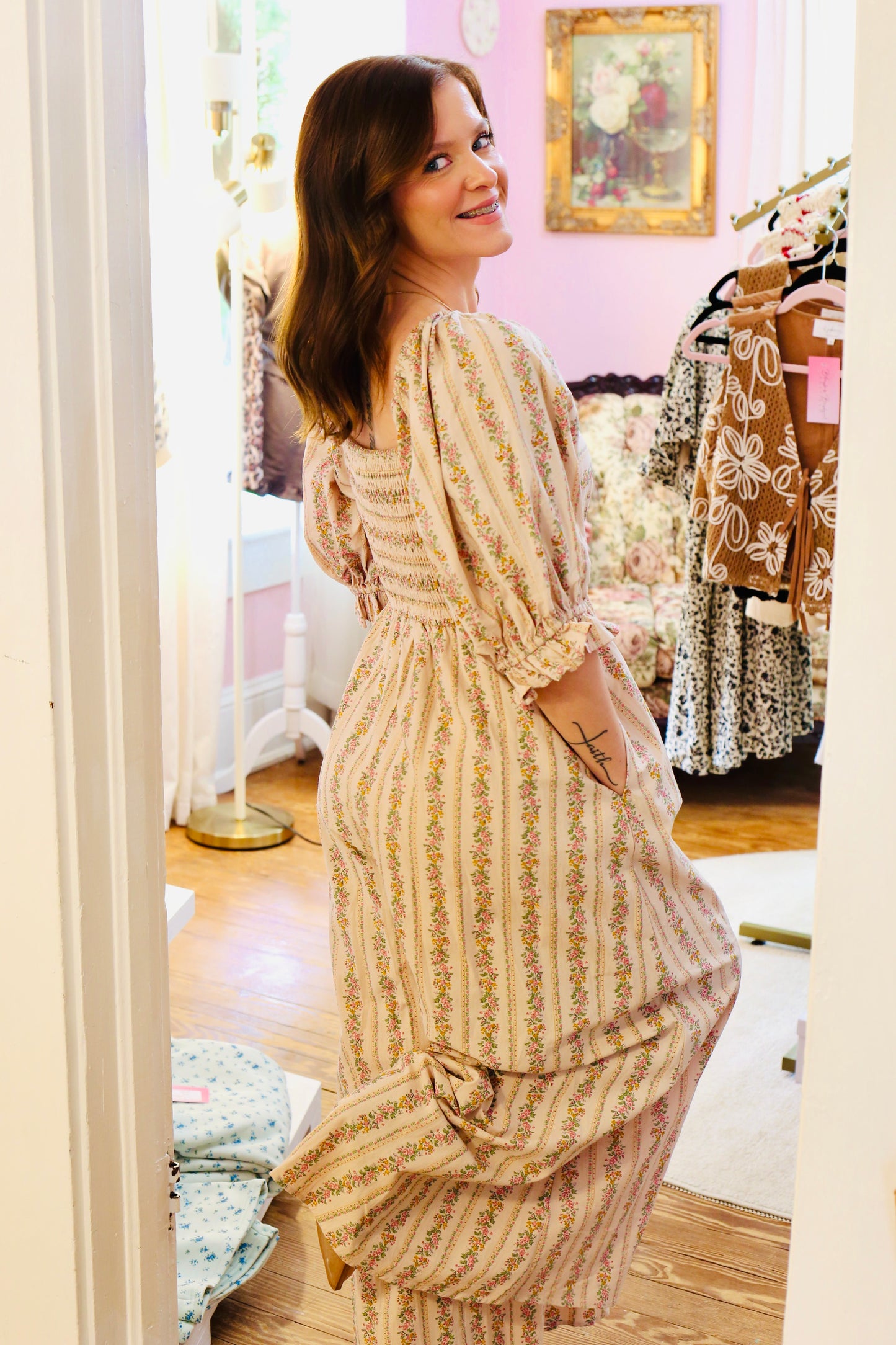 Vintage Floral Jumpsuit