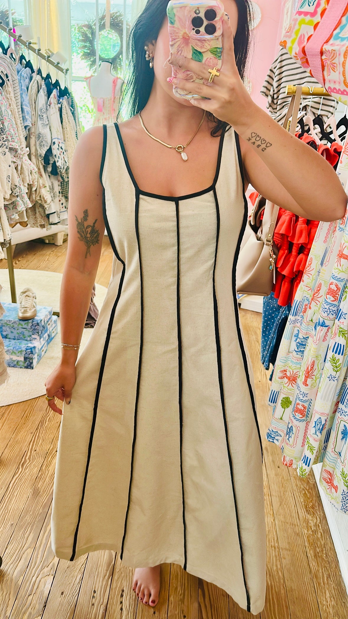 Simply Southern Stripe Linen Dress