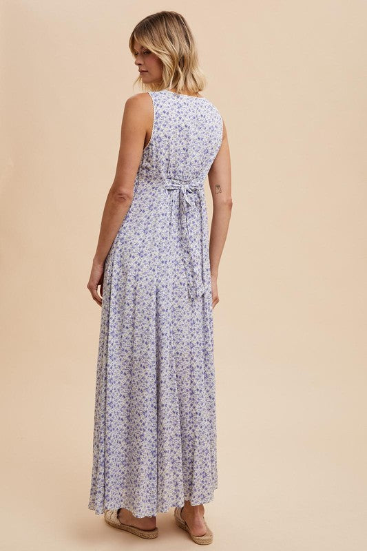 Indigo Floral Maxi Dress