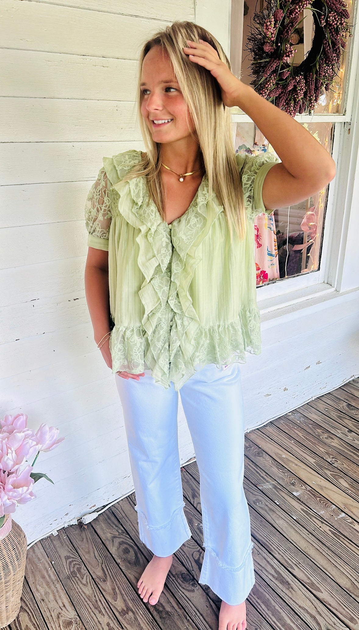 Clover Kiss Lace Top