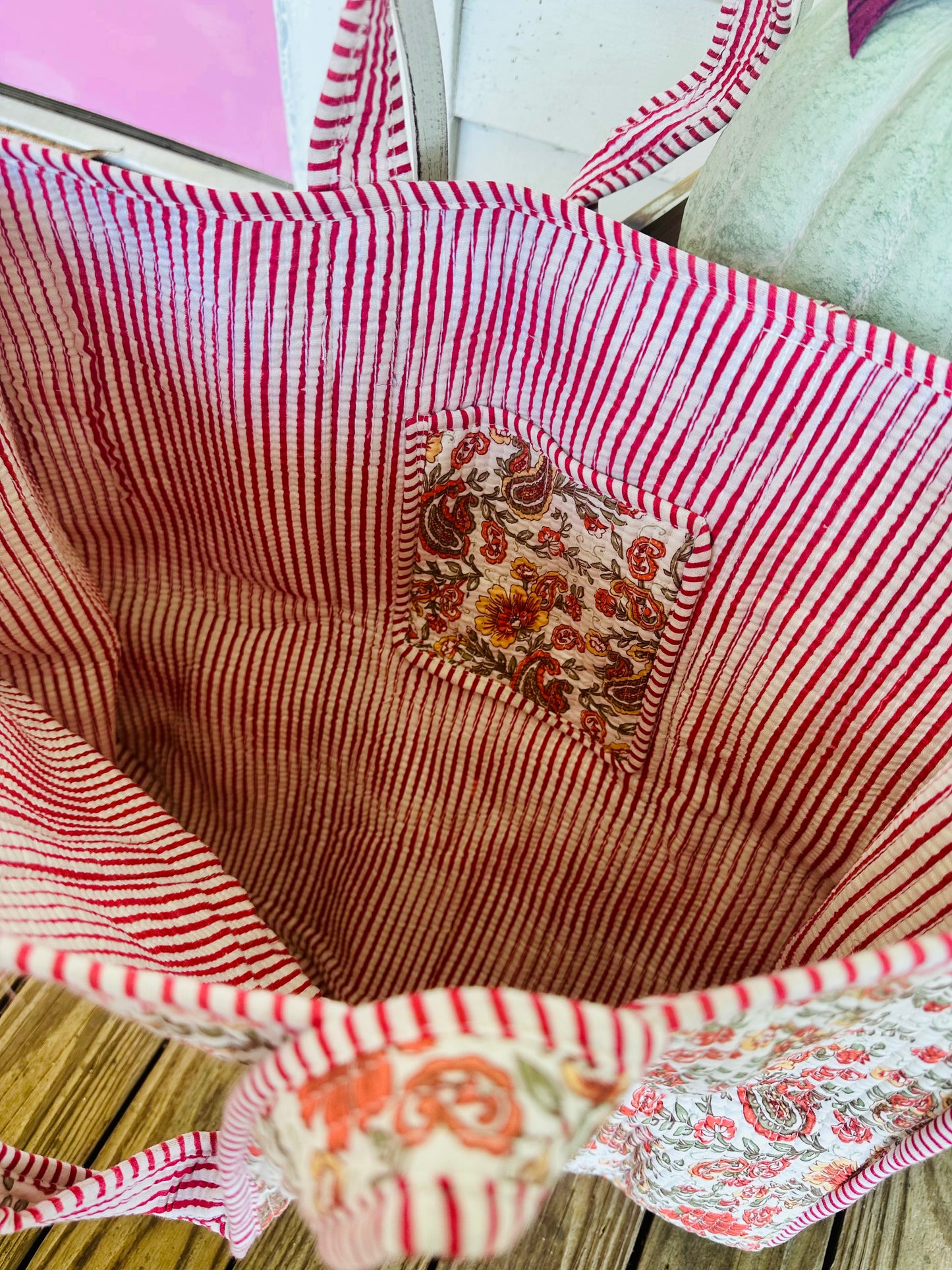 Cotton Quilted Bag Tote