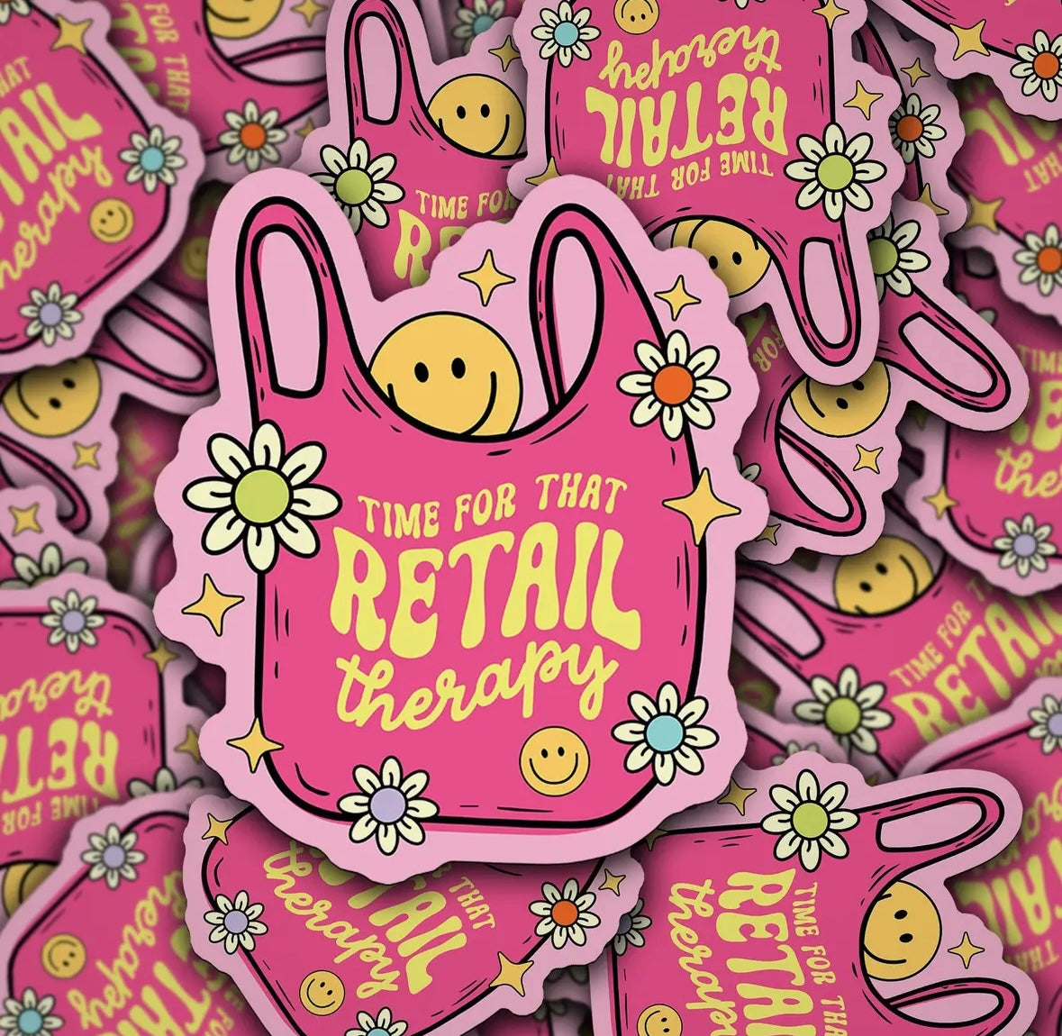 Time for That Retail Therapy Sticker