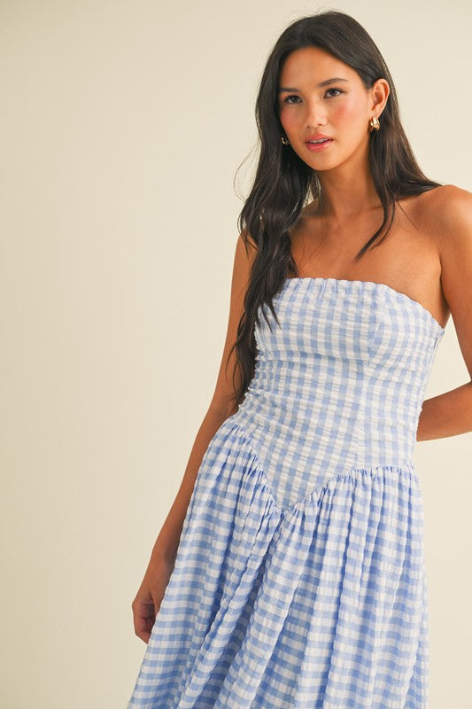 Gingham Maxi Dress
