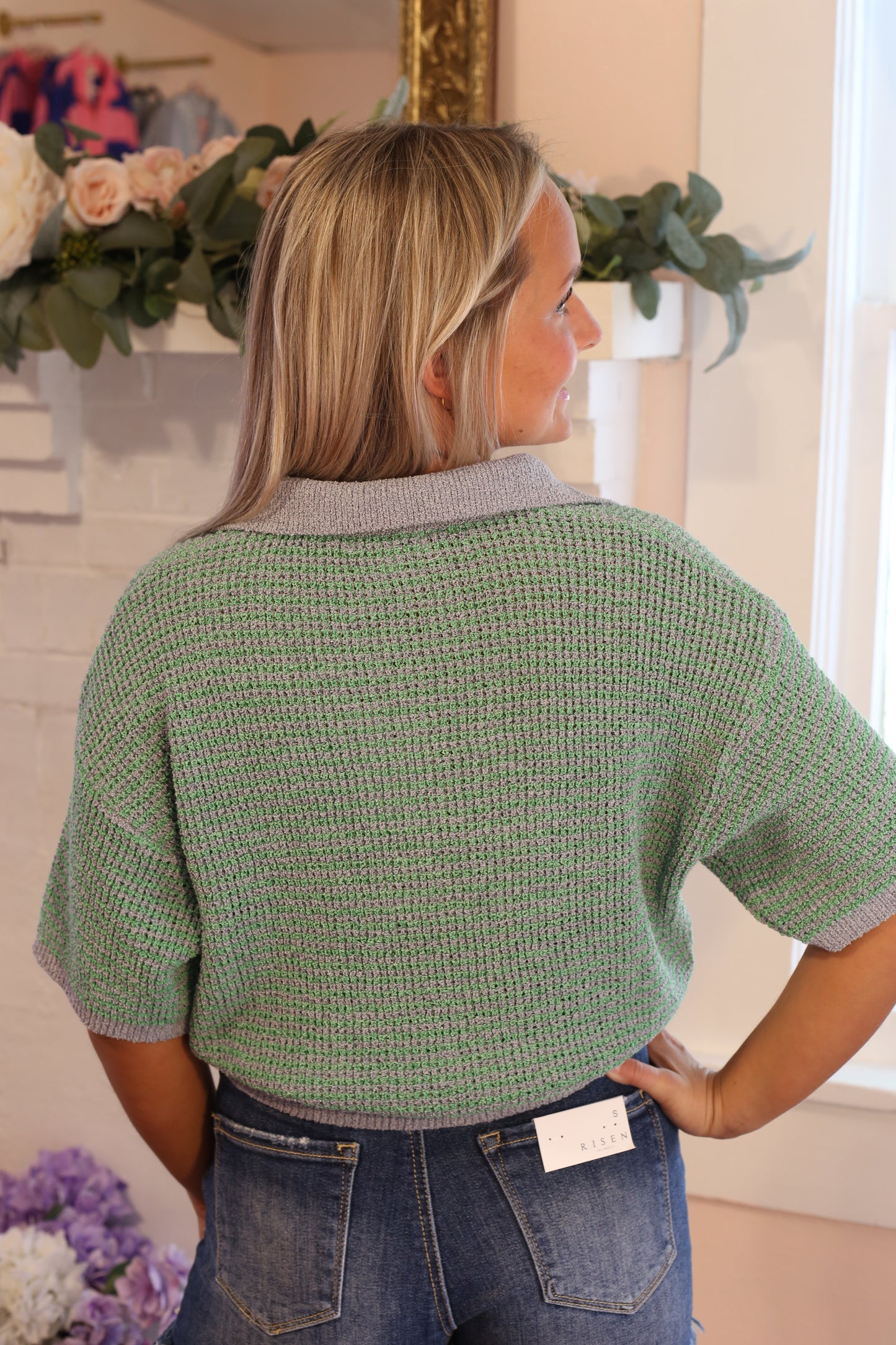 Short Sleeve Settled Sweater