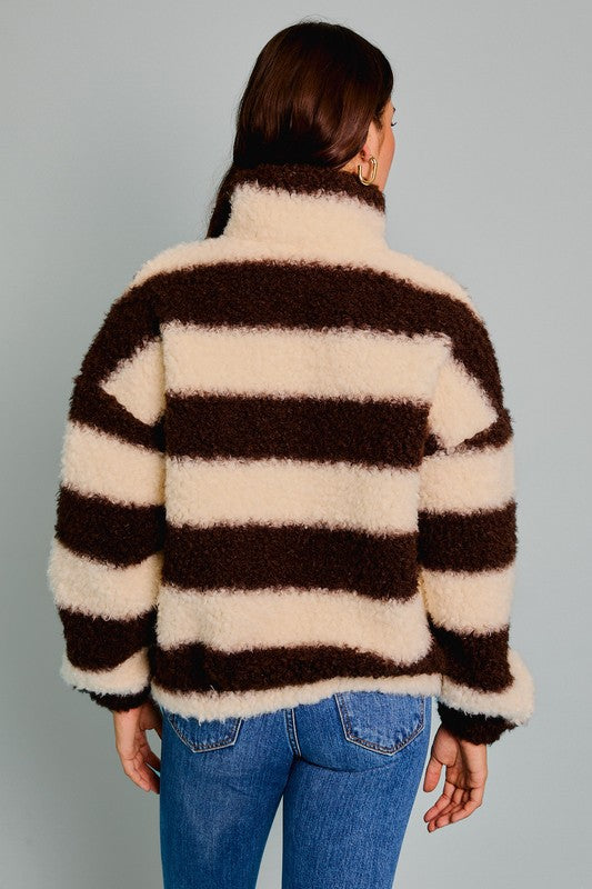 Beige & Brown Pullover