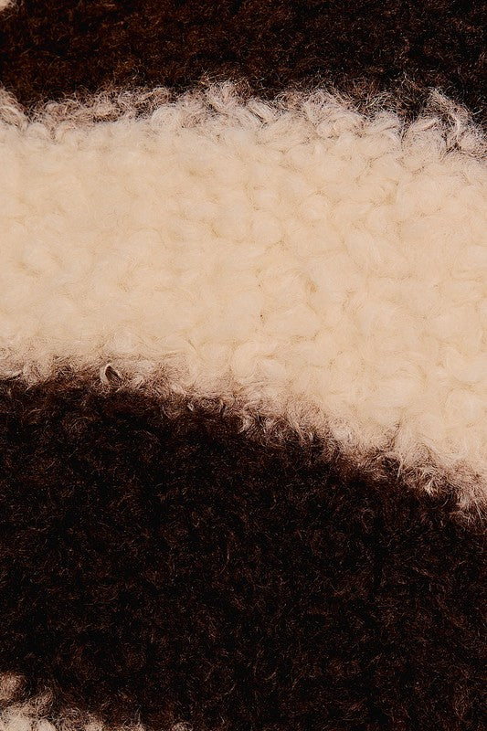 Beige & Brown Pullover