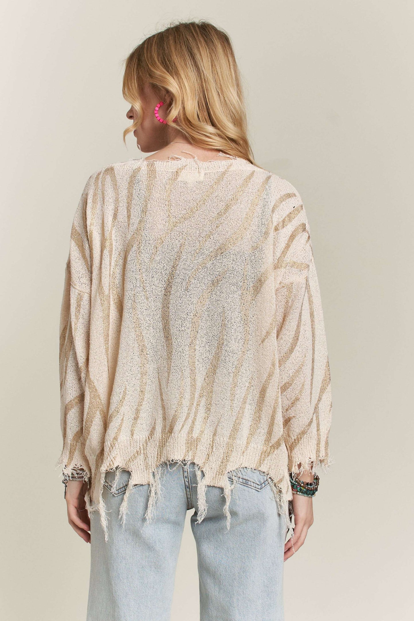 Gold Zebra Top