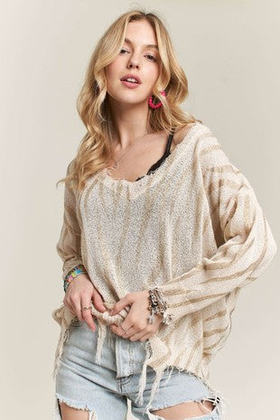 Gold Zebra Top