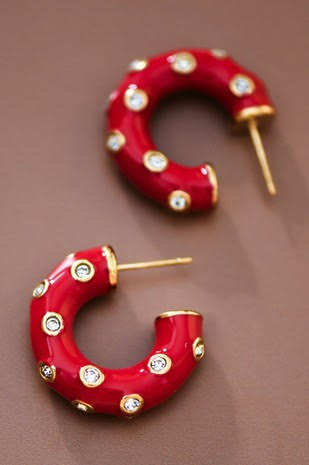 Pretty in Red Earrings