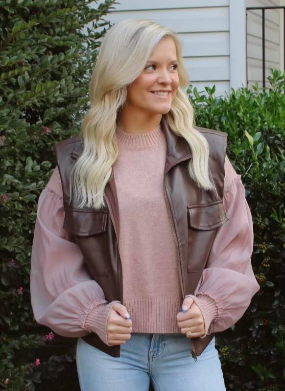 Chocolate Brown Vest