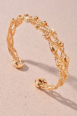 Textured Cuff Bracelet