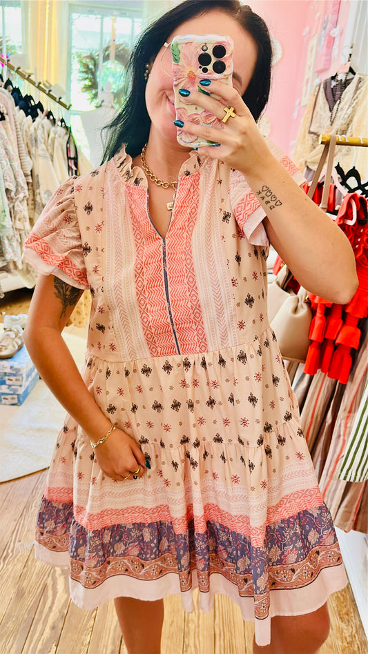 Gypsy Bloom Mini Dress