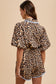 Lace Trimmed Button Down Romper