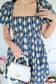 Navy Floral Print Dress