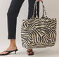 Zebra Canvas Tote Bag