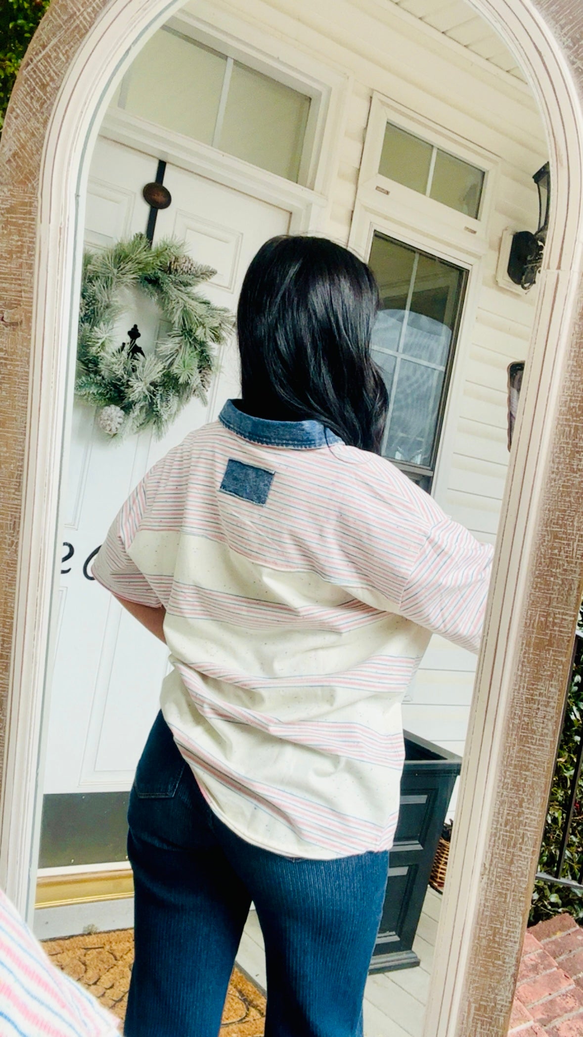 Bluebell Stripe Button-Up
