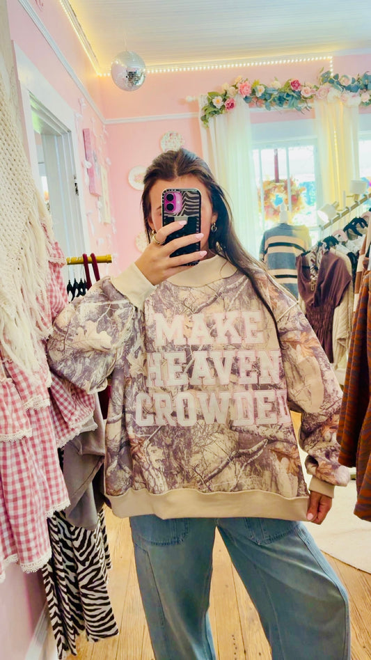 Camo Make Heaven Crowded Mock Neck