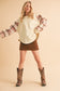 Malva Plaid Pullover Sweater