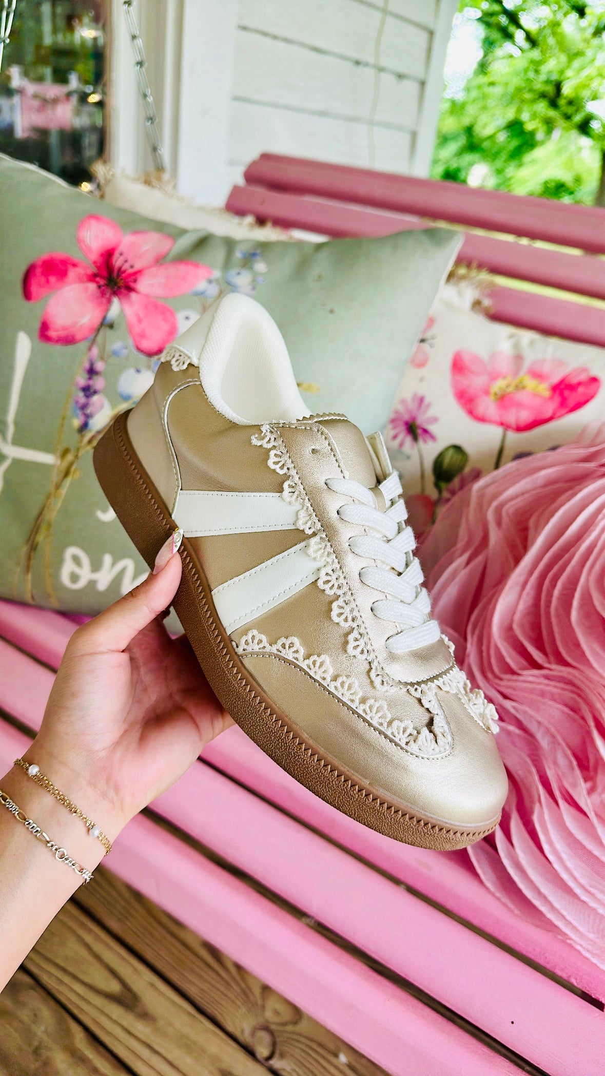 Simply Southern Gold Rush Sneaker