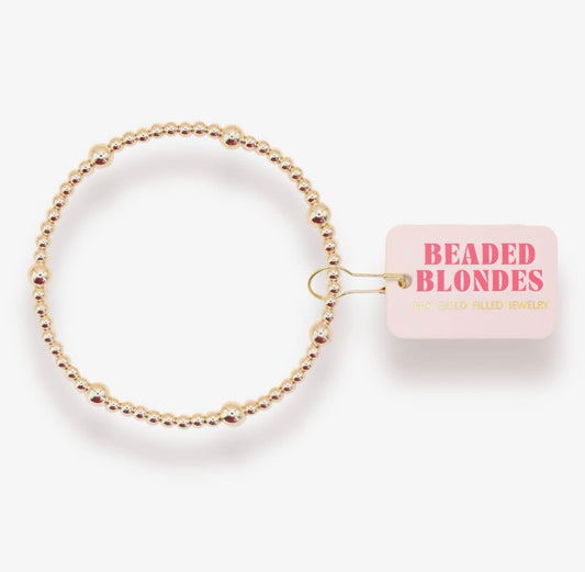 Beaded Blondes- Olive Gold Bracelet
