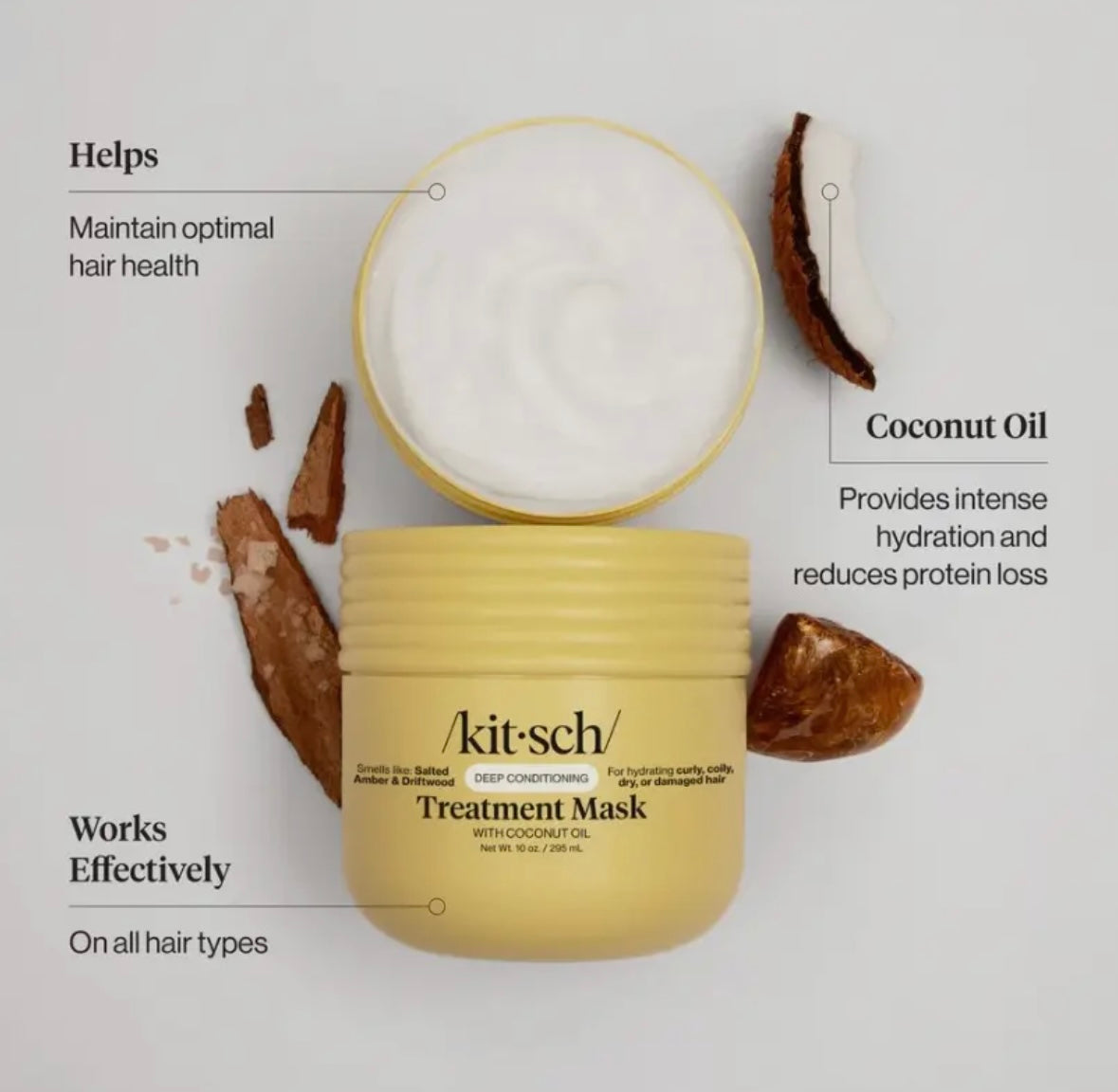 Kitsch Moisturizing Coconut Oil Deep Conditioning Treatment Mask
