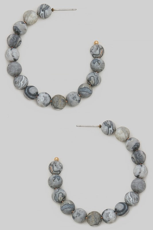 Natural Stone Hoops