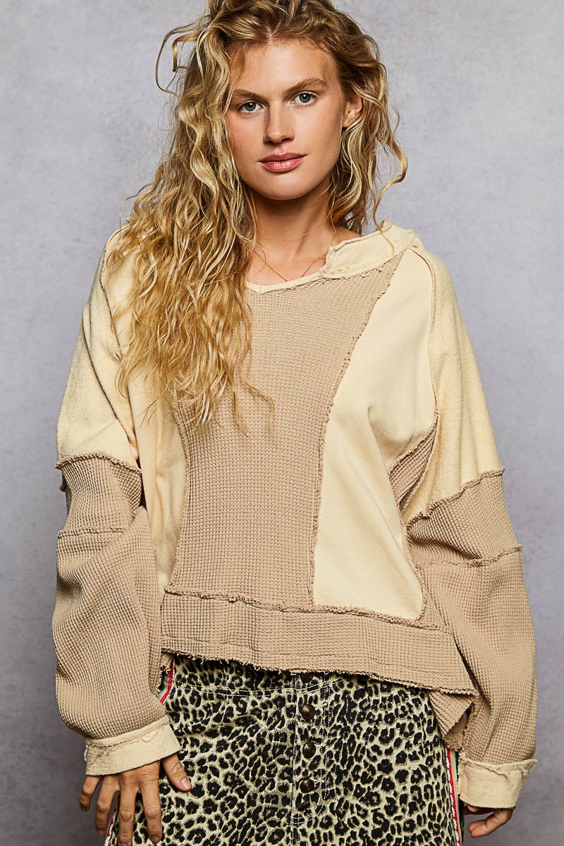 Notched Neck Long Sleeve