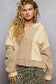 Notched Neck Long Sleeve