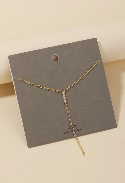 Tiered Rhinestone Necklace