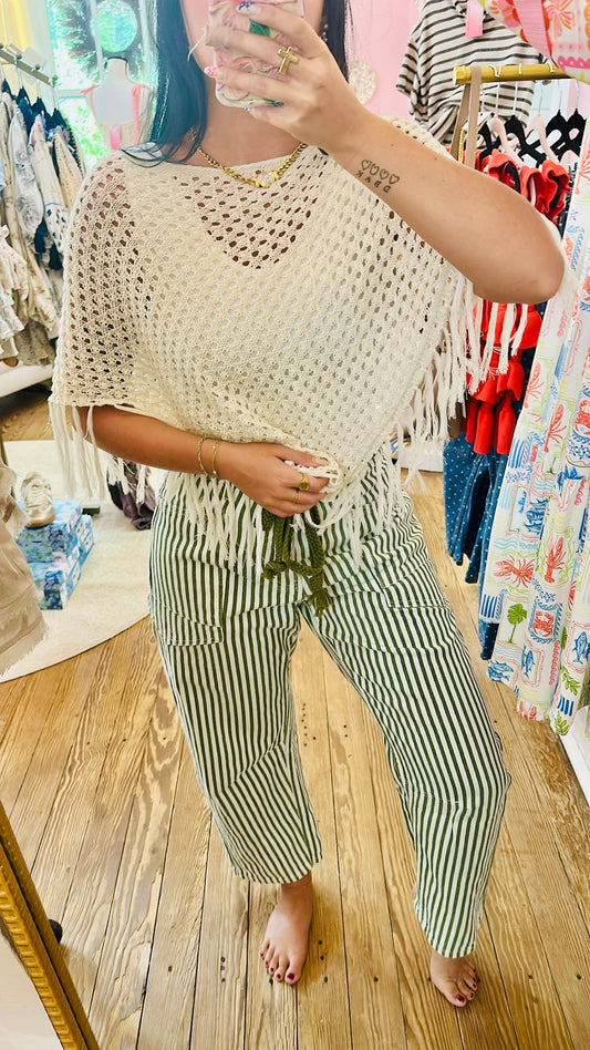 Tivona Fringe Poncho