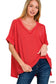 Raised Rib Short Sleeve