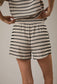 Expresso Stripe Shorts