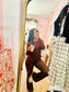 Polka Dot Foldover Flare Pants