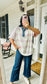 Bluebell Stripe Button-Up