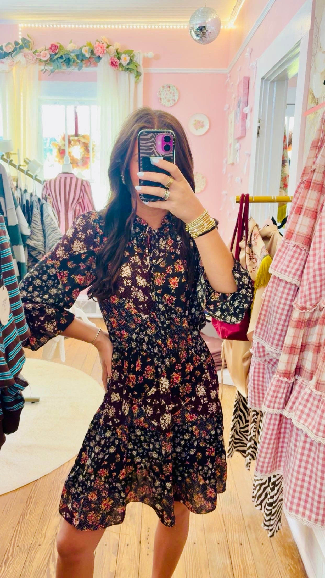 Blooming Nights Mini Dress
