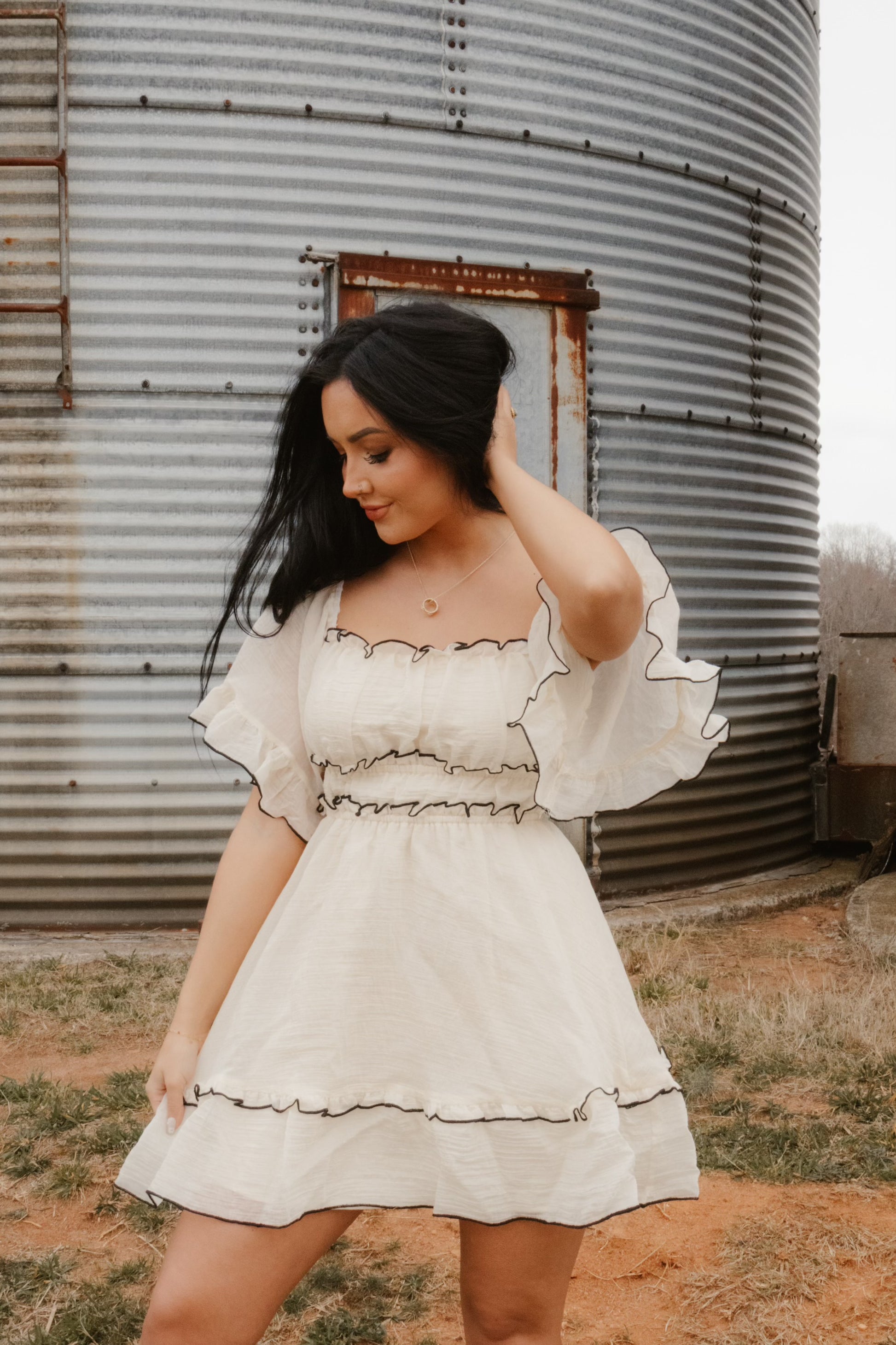 Black & Cream Mini Dress Black & Cream Mini Dress