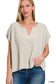 Split Neck Pullover