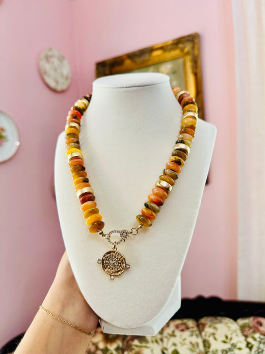 Caramel Coin Necklace