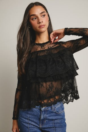 Ruffle Layering Blouse