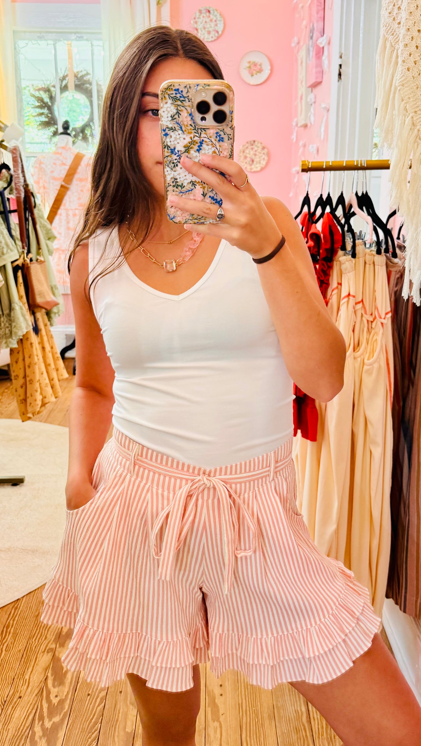 Soft Girl Stripe Shorts