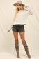 Dotted Openwork Sweater