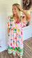 Pink Paradise Midi Dress