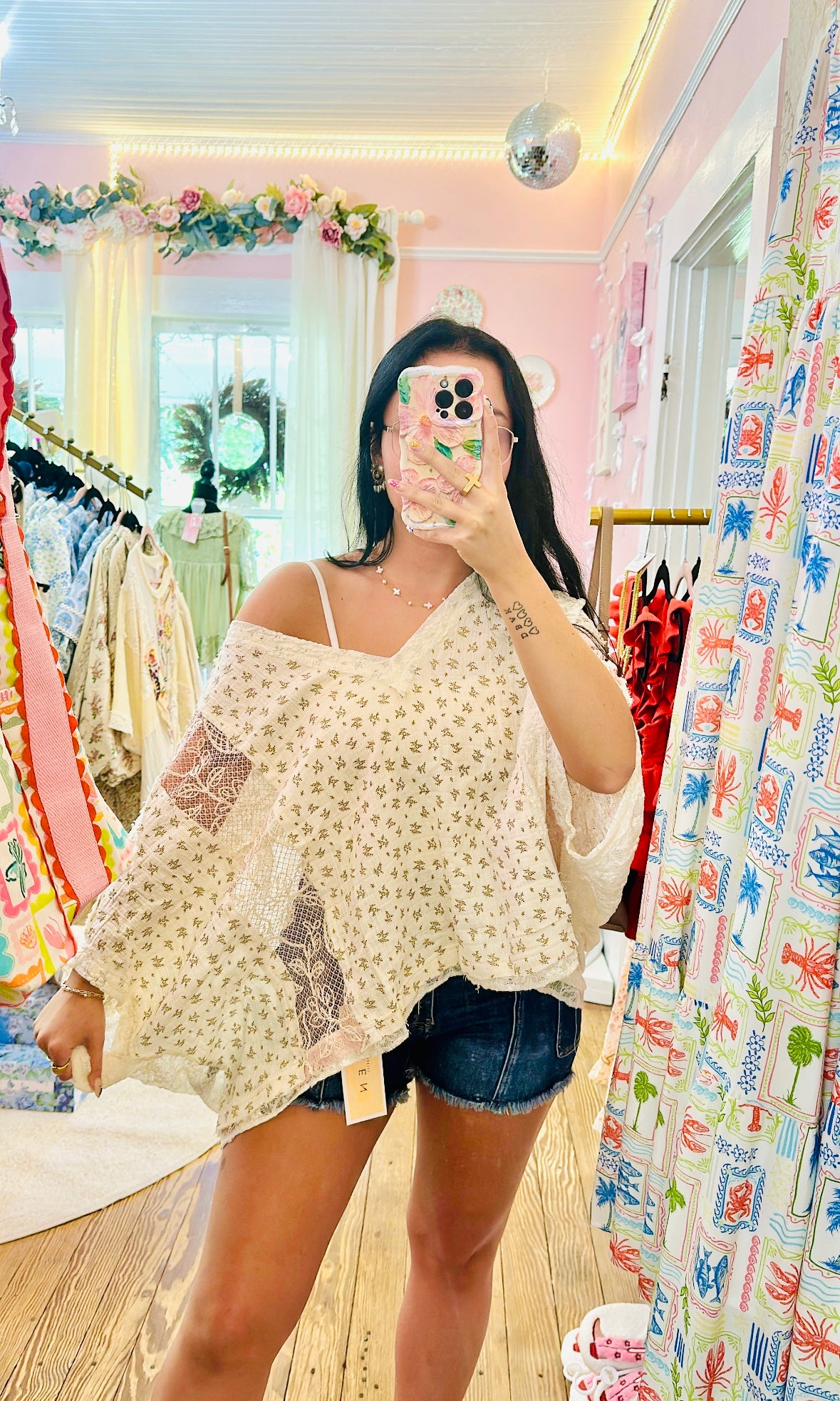 Petal Script Top