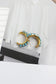 Beaded Turquoise Hoop